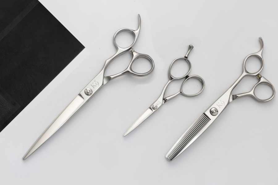 スパッと爽快に切れる理美容師サロン用セニングシザー両面可❊トリマー