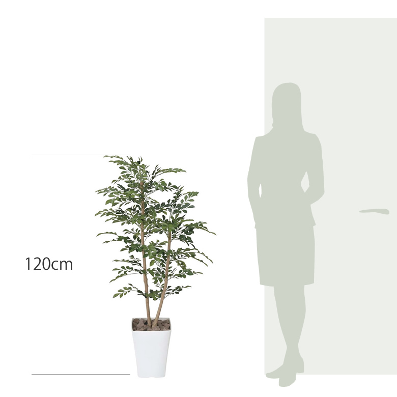 光触媒 光の楽園 トネリコ 1.2m【インテリア フェイクグリーン 人工