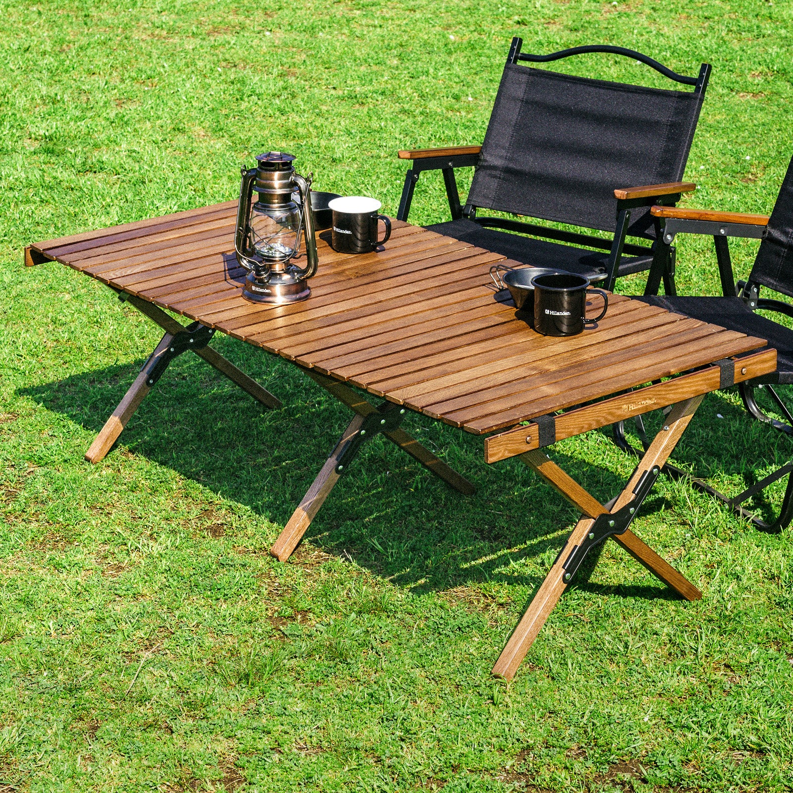 ウッドロールトップテーブルLIGHT アウトドア キャンプ ローテーブル