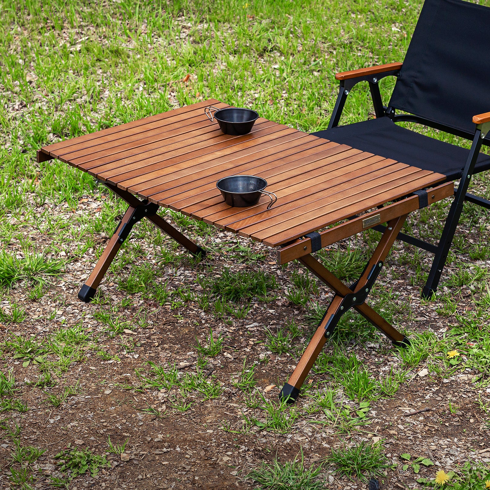 ウッドロールトップテーブルEX【1年保証】アウトドア キャンプ ロー