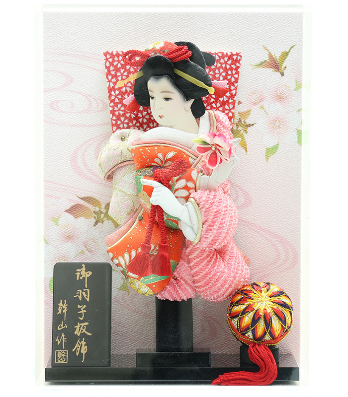 羽子板ケース入り飾りセット【P6201】インターネット店だけ☆限定販売