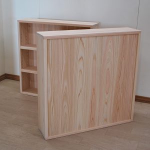 ひのきコミック棚3段 幅68cm高さ68cm奥行16cm 2203005 | オーダー家具