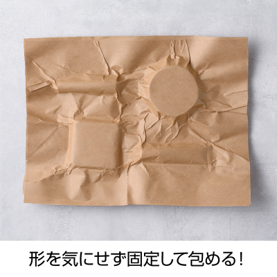 テープのいらない梱包紙 クラフト Thank you！ （ネコポス対応サイズ