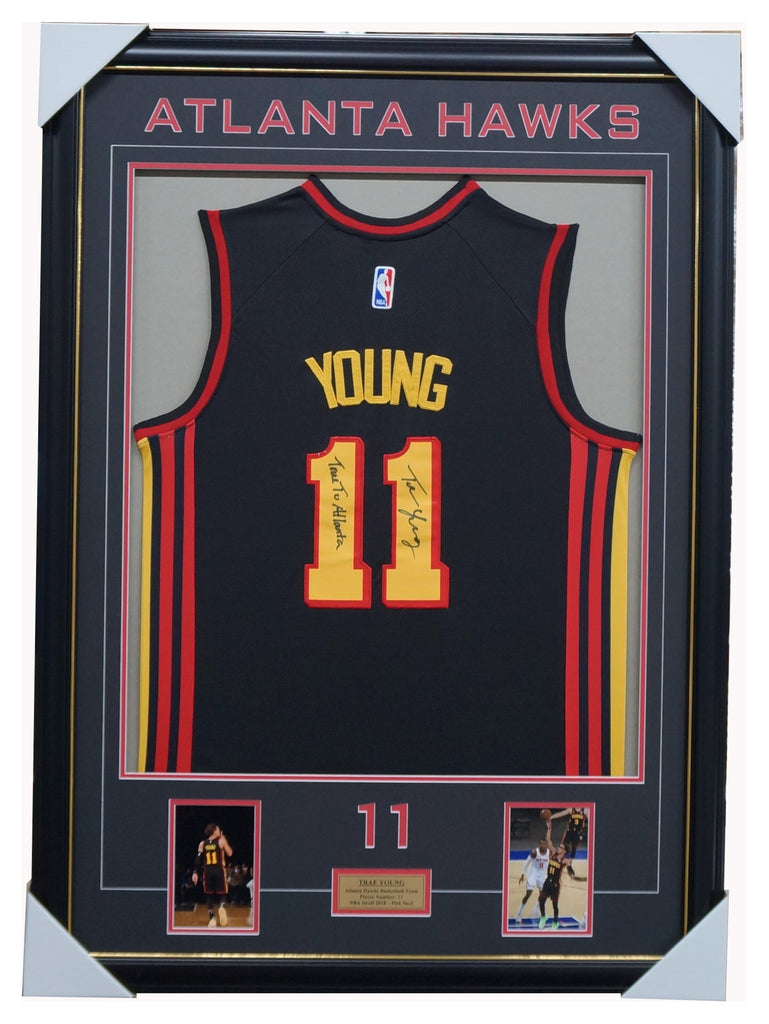 Trae Young Signed Atlanta Hawks NBA Jersey Framed - 5228 – HT