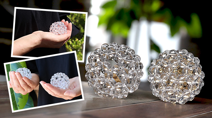 バッキーボール「賢者の石」inフラワーオブライフ|パワーストーンの