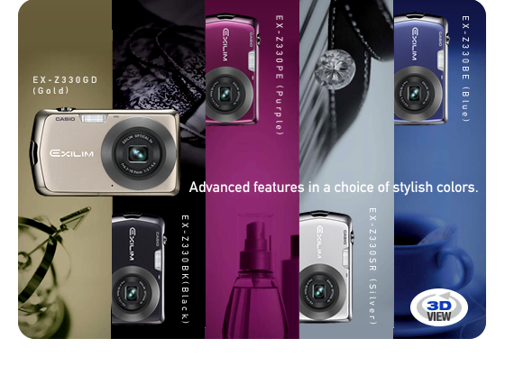 CASIO EXILIM EX-Z330 パープル ケース付き CASIO EXILIM EX-Z330