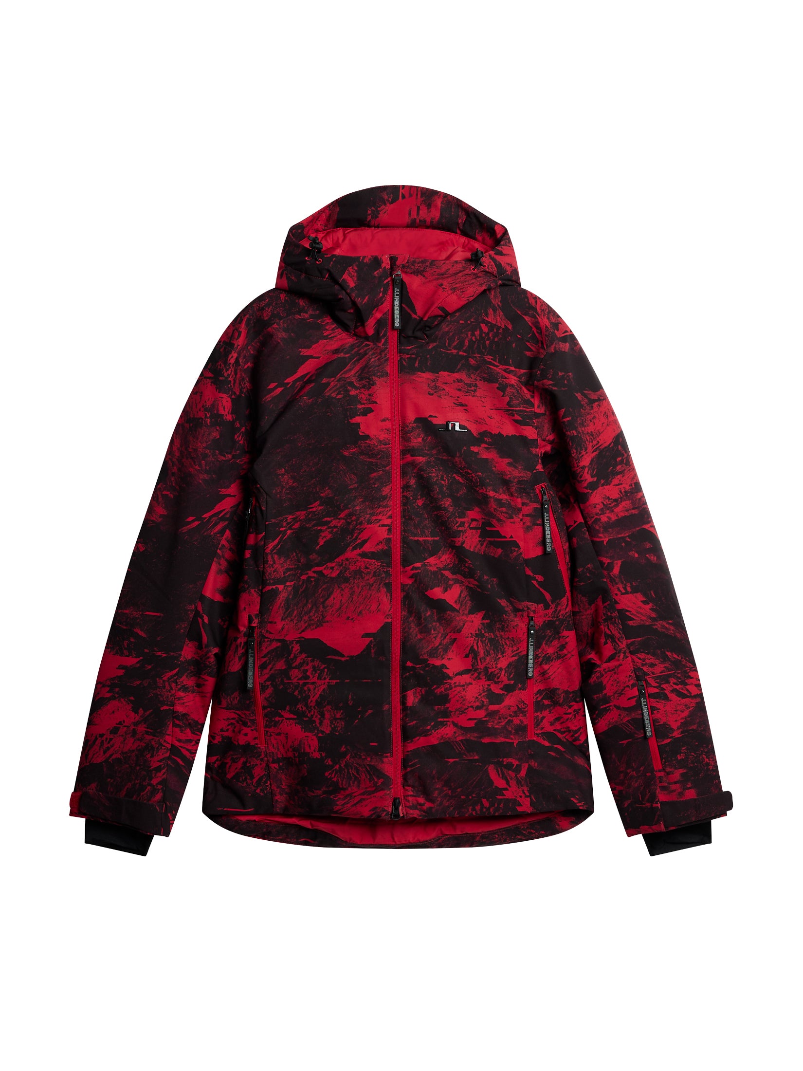 Ace Jacket Printed / Mountain Glitch Red – J.Lindeberg