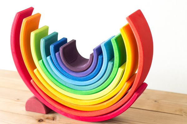 虹色トンネル特大 グリムス社（アーチレインボー）の通販｜木の