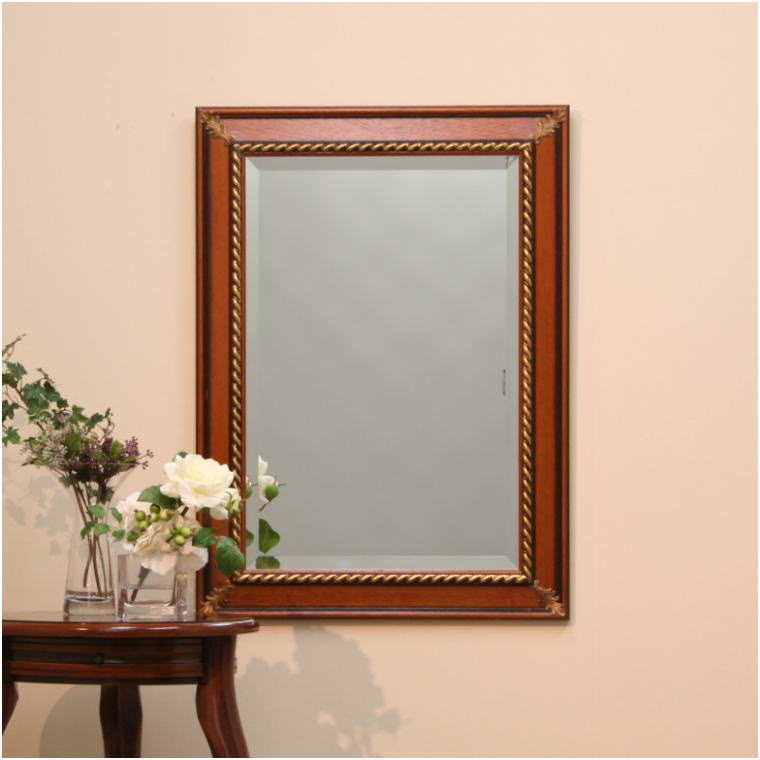 湯布院アンティーク イタリア ドマン ウォールミラー ブルー 大型鏡