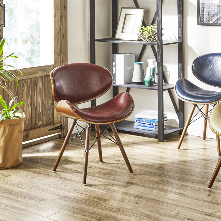 9色対応！ミッドセンチュリー期を彷彿とさせる背と座お丸みが特徴的な