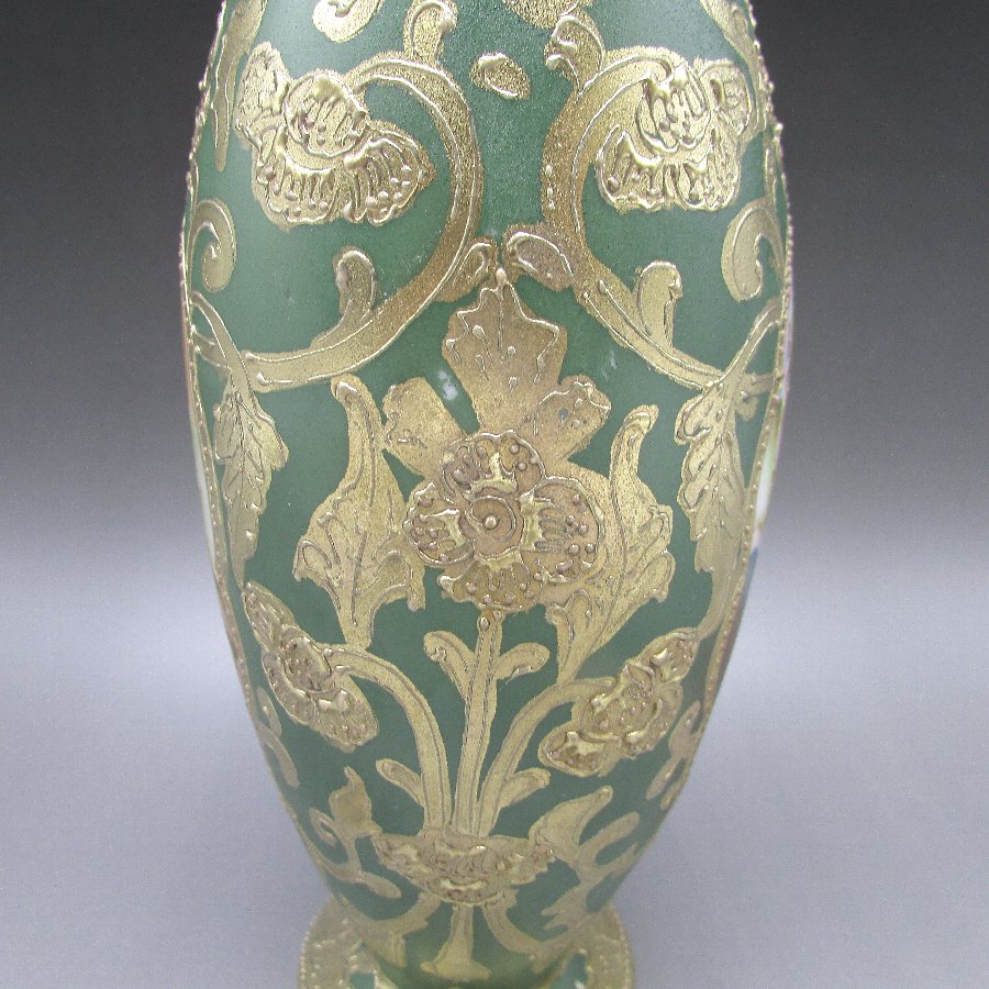 オールドノリタケ 金盛薔薇文バスケット形花瓶 - 敬誠アート [ 公式 ]