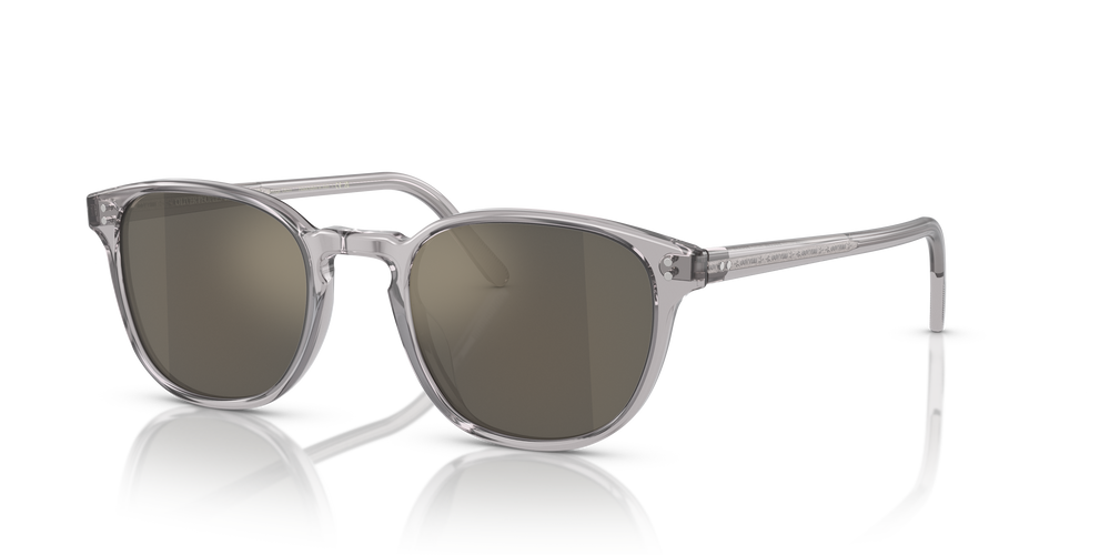 Oliver Peoples Fairmont Sun with Workman Grey frame and Dark Grey