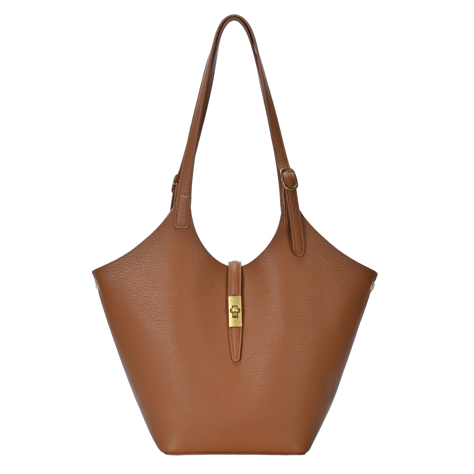 Isabelle 2 in 1 Scoop Neck Tote – Versatile Vegan Leather Bag by