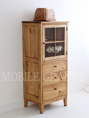 国産オーダー家具 ラスティックパイン パイン材 チェストキャビネット
