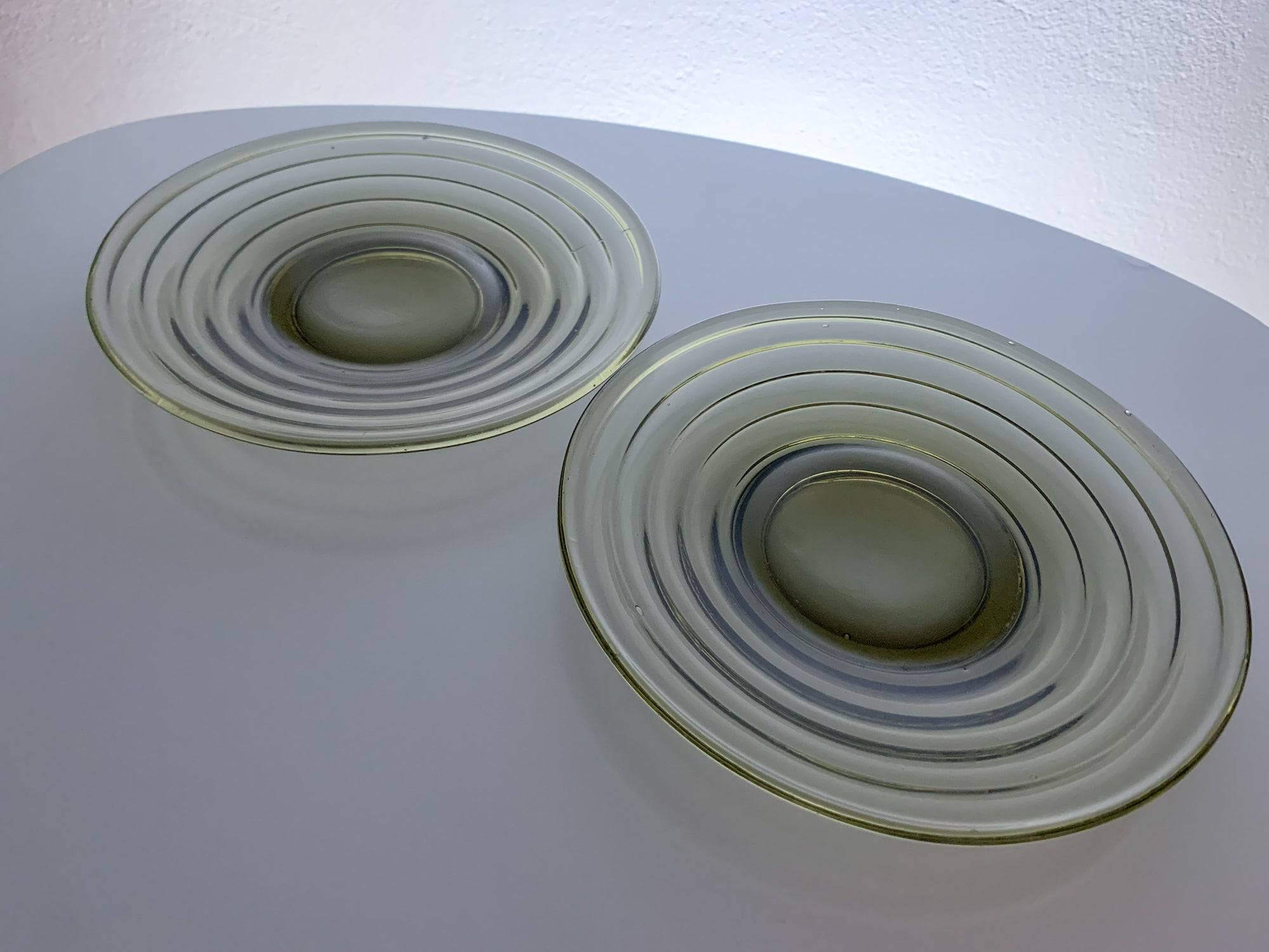 Aino Aalto Bölgeblick Karhula, 1930s, 2 Rare grey plates – Molna