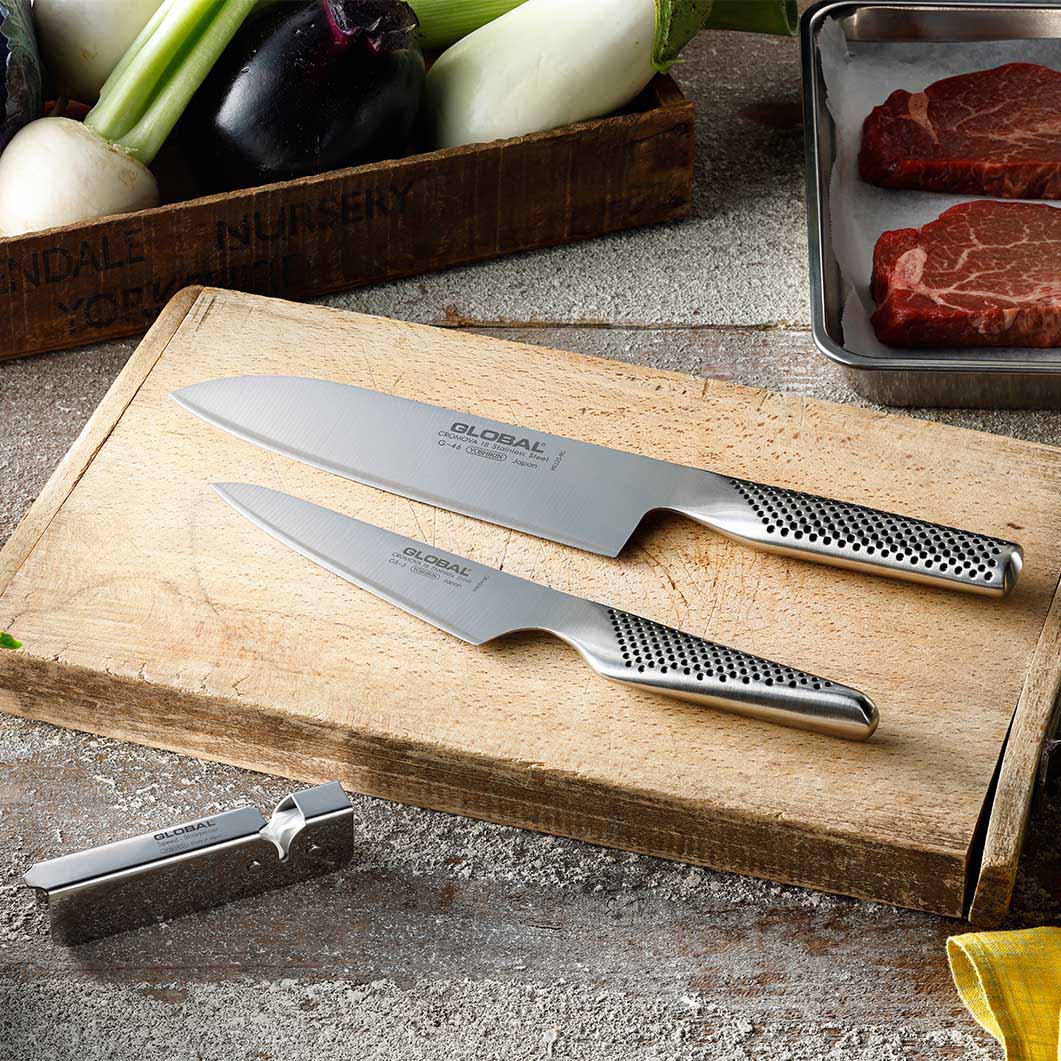 グローバル 三徳包丁 3点セット(三徳包丁 3点セット)：キッチン
