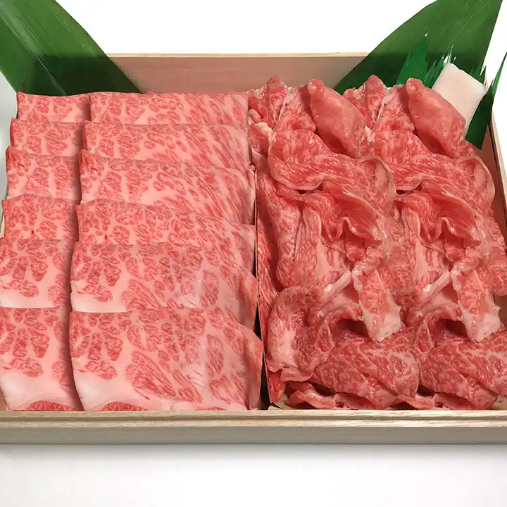 松阪牛肩ロースと切り落としの食べ比べセット8人前-特選松阪牛やまと