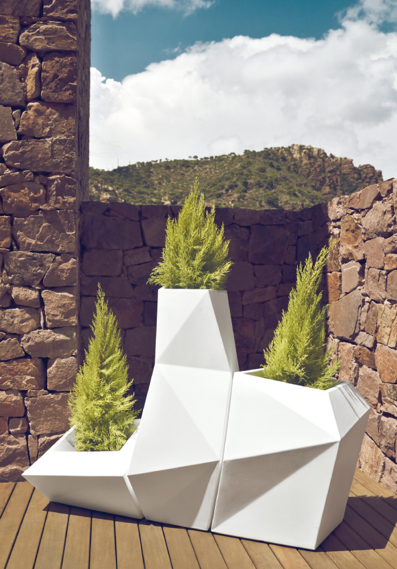 おしゃれな樹脂製プランター【ファズ】プラスチック植木鉢 | ボンドム