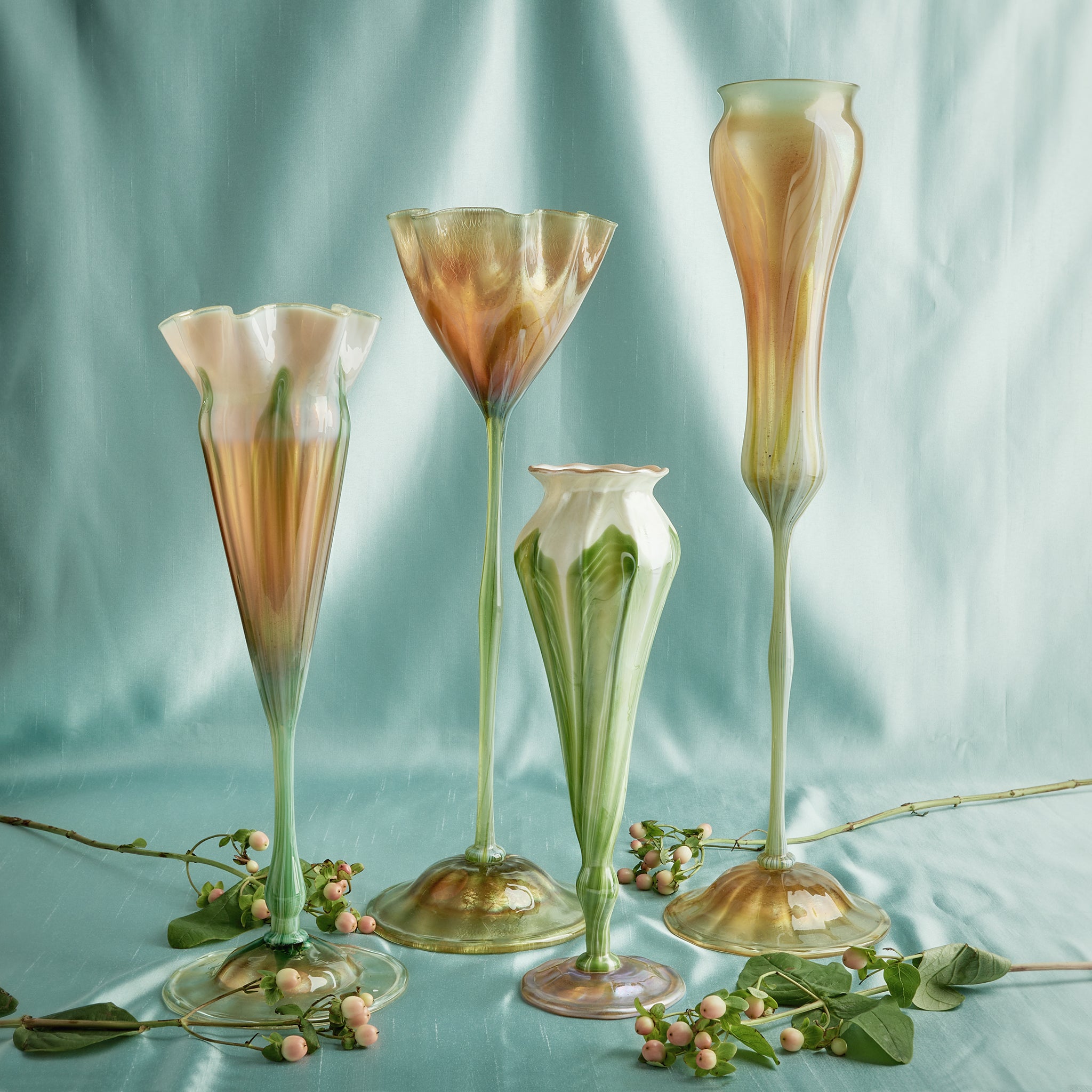 Macklowe Gallery | Tiffany Studios New York Floriform Favrile