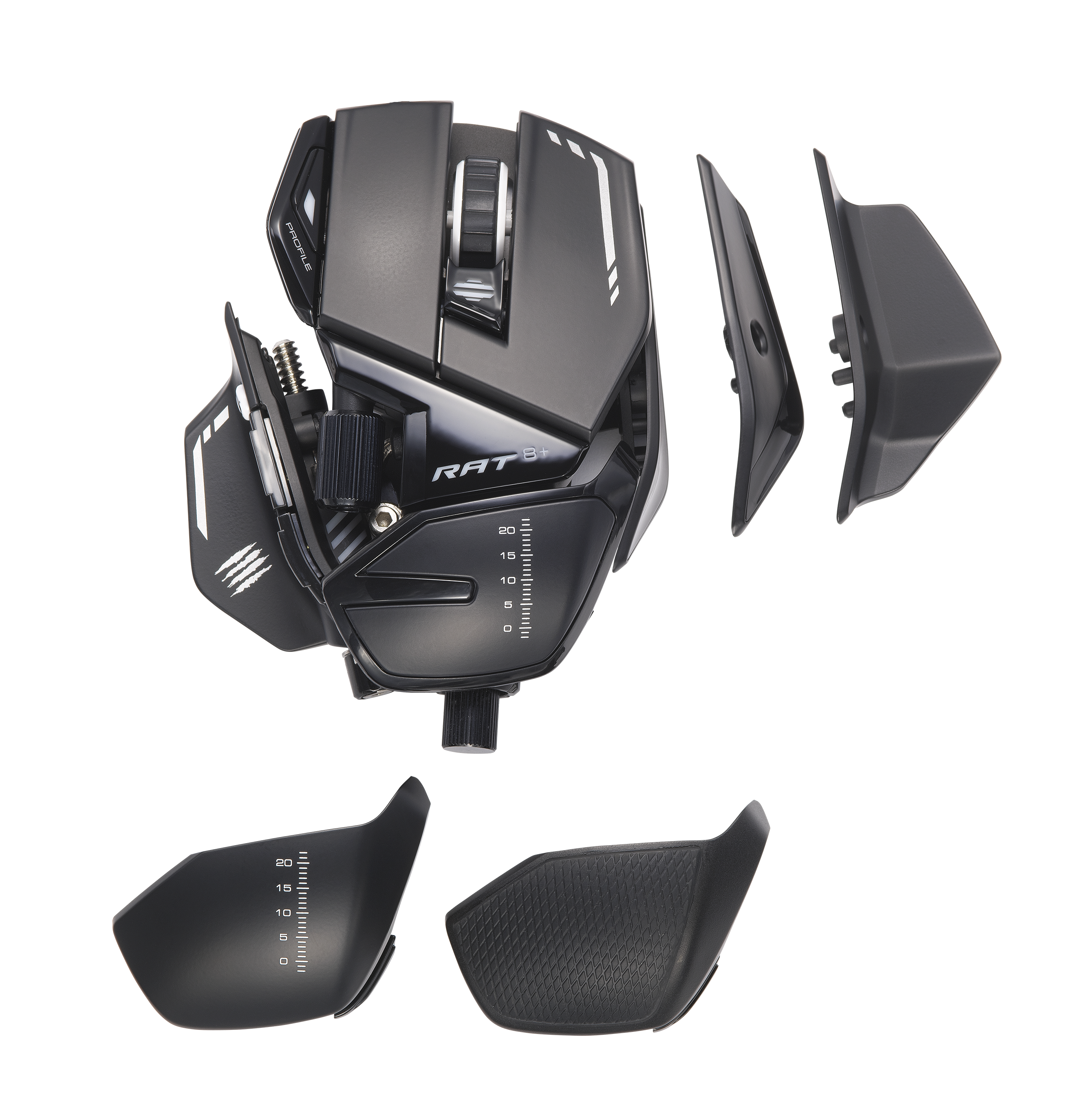 Mad Catz R.A.T. 8+ Wired Gaming Mouse - White - Tech Guy SA