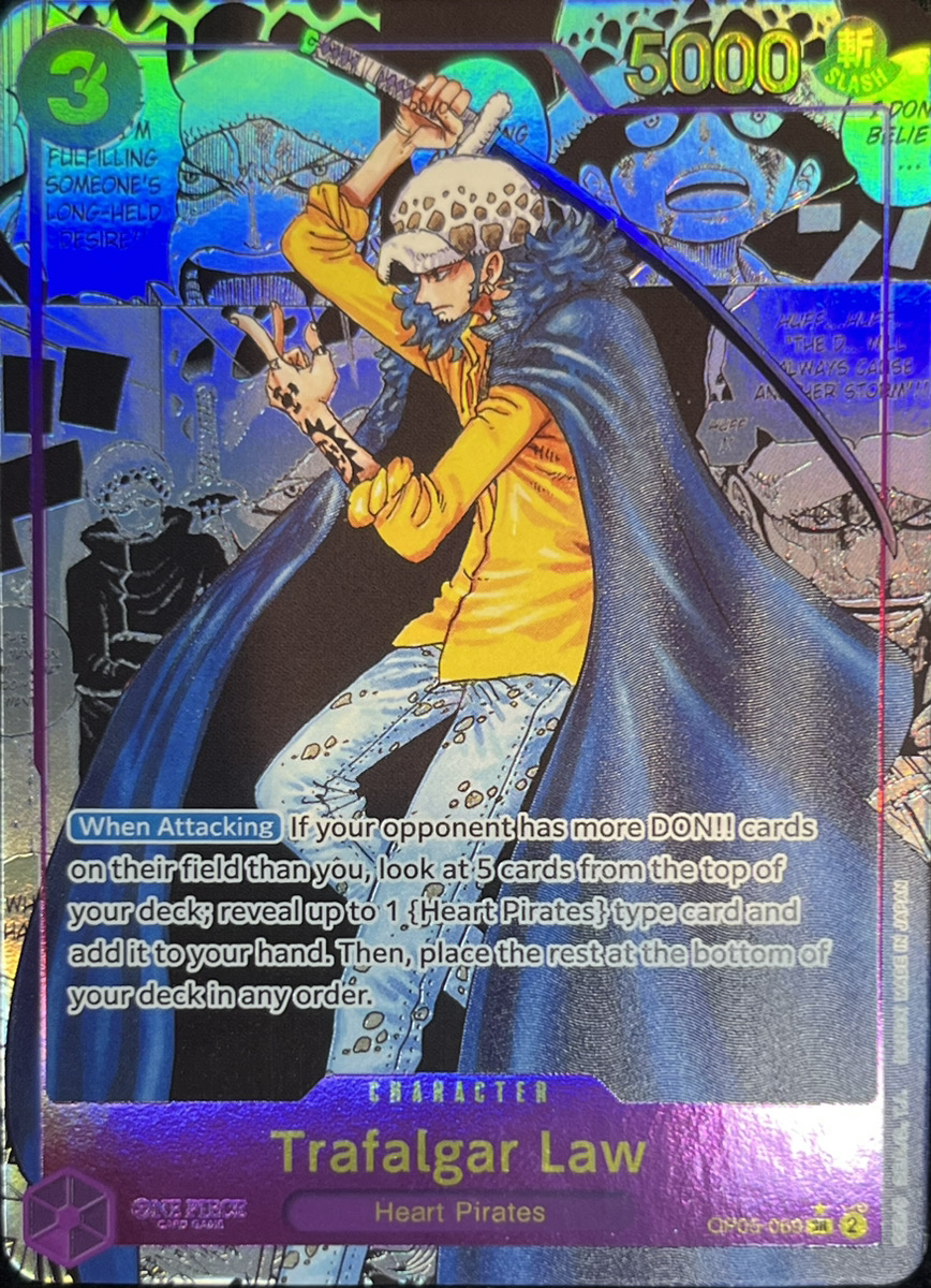 トラファルガー・ロー 《英語版》 (コミパラ/漫画背景) [SR] {OP05-069