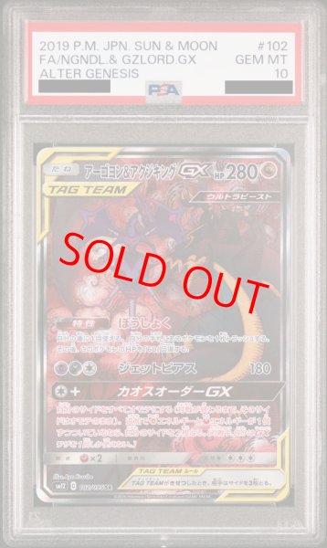PSA10】 アーゴヨン&アクジキングGX 《SA》 (SR) {102/095} [SM12