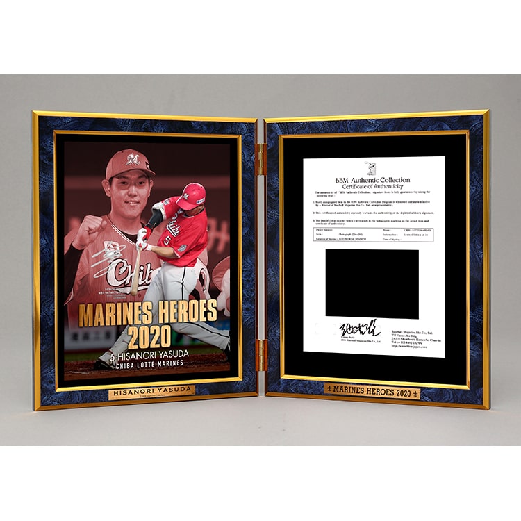 BBM 千葉ロッテマリーンズ西川史礁選手初安打記念直筆サイン入りフォト