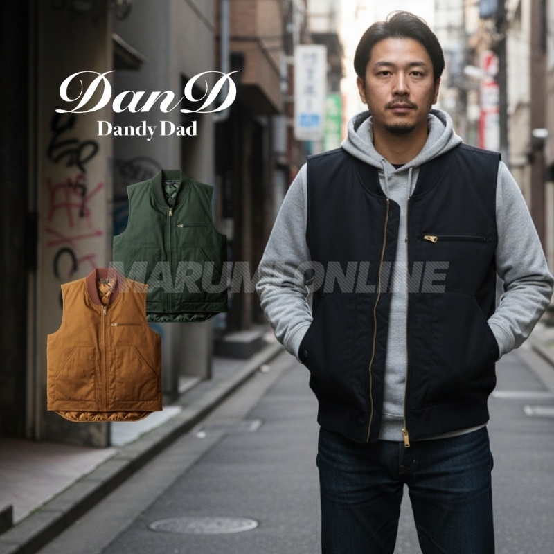 ダンディダッド 桑和 sowa メンズ 防寒ベスト ストレッチコットン