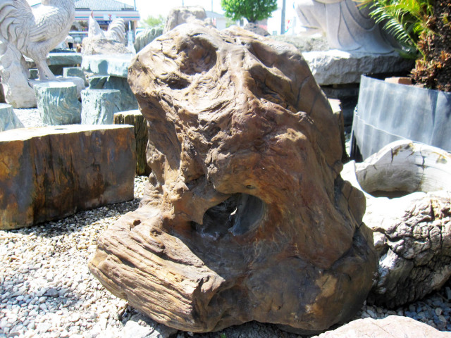 木化石 031 庭石 景石 銘石 珪化木 販売 一点物 希少 高さ80cm 和風