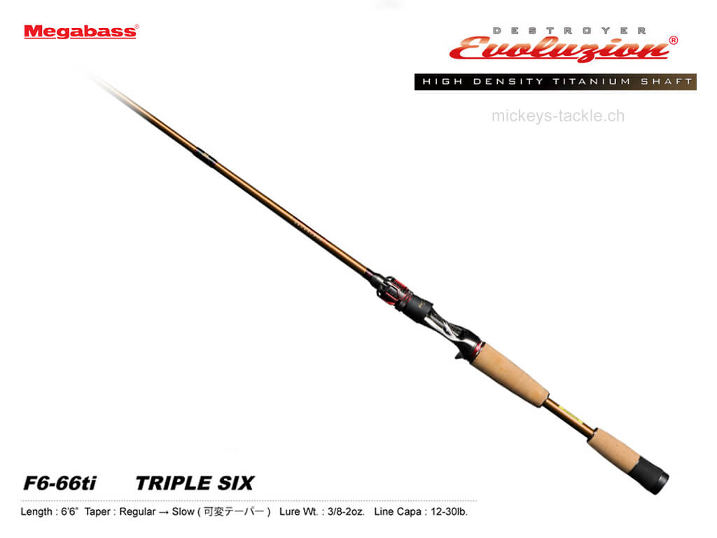 Megabass Evoluzion C40-HDTS - High Density Titanium Shaft