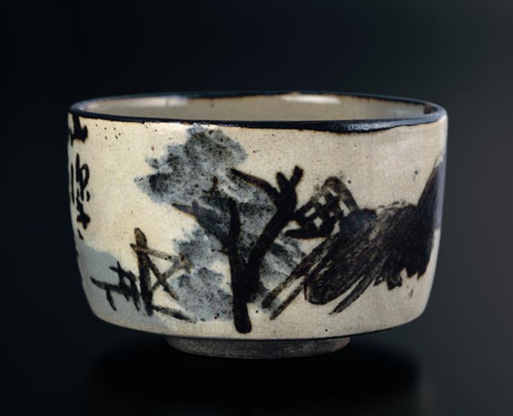 乾山銹絵染付山水図茶碗 - MIHO MUSEUM