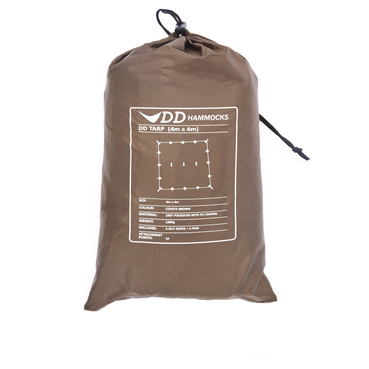 DD Hammocks Tarp 4x4 Waterproof Shelter | Military Kit