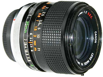 Canon Lens FD 35mm f/2.0 S.S.C. & f/3.5 S.C.