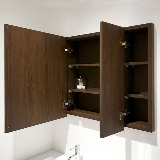 ホテルミラーボックスW1200 ダーク(KT03549N)｜洗面所・水回りの通販