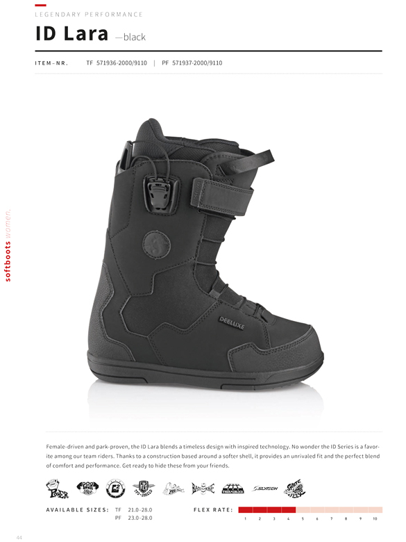 19-20 DEELUXE(ﾃﾞｨｰﾗｯｸｽ)・ID LARA TF [BLACK]・ブーツ ≪商品一覧≫