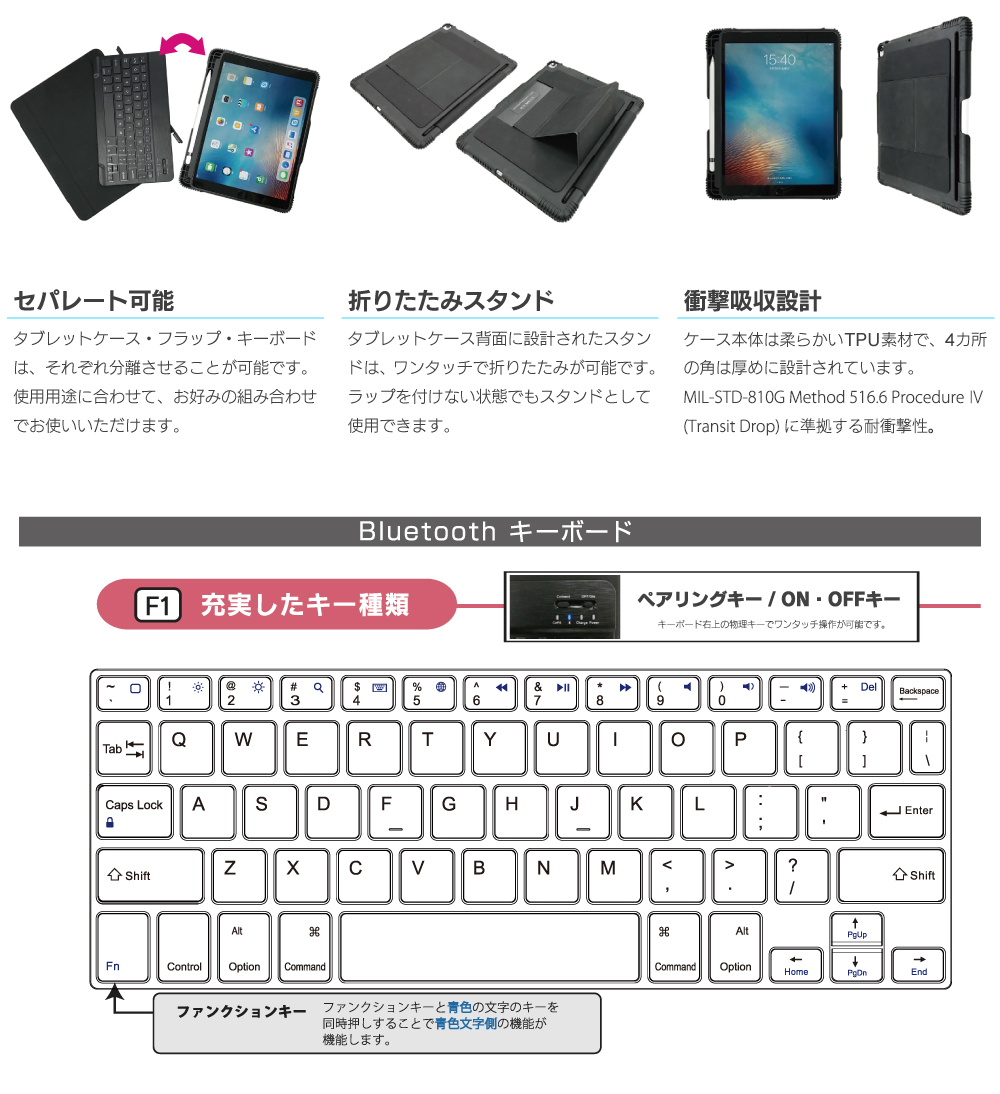 iPad Air 2019 (10.5inch)/iPad Pro 10.5inch iOS対応Bluetooth