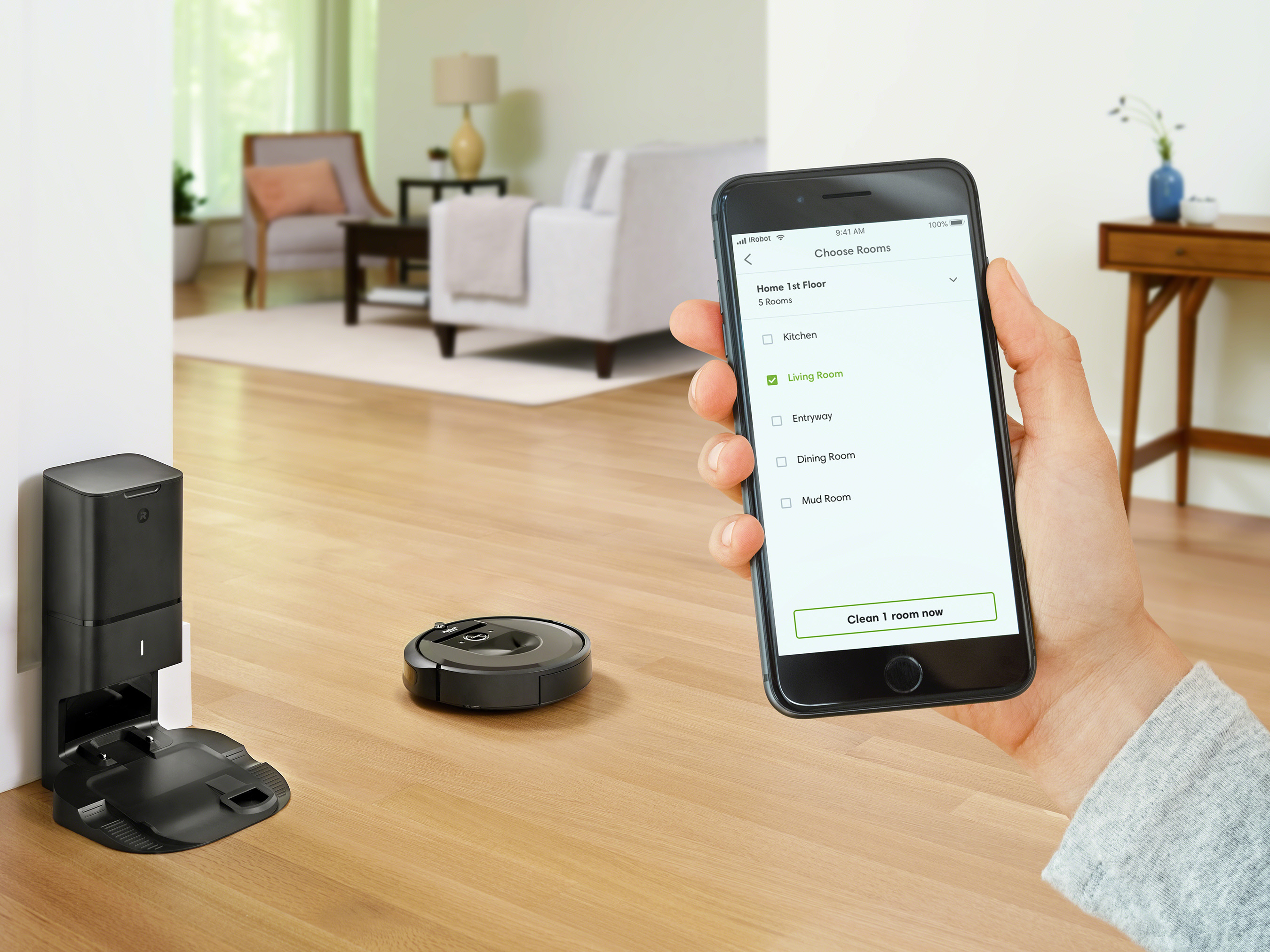New iRobot® Roomba® i7+ Robot Vacuum Learns a Home's Floor Plan