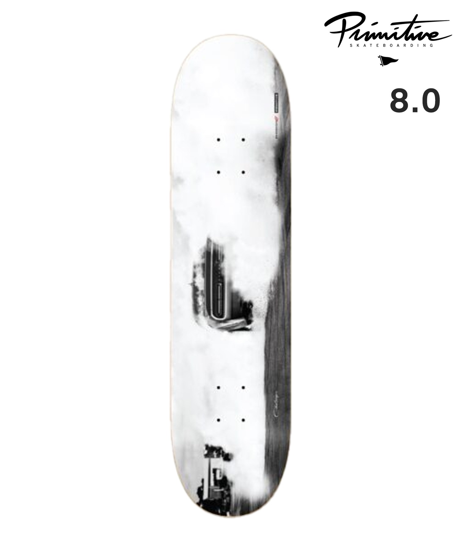 PRIMITIVE プリミティブ スケートボード デッキ 8.0inch BURNOUT