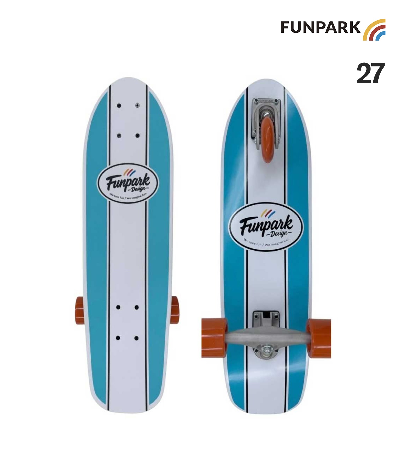 FUNPARK スイングボード 3輪 スケートボード 27inch SWING BOARD