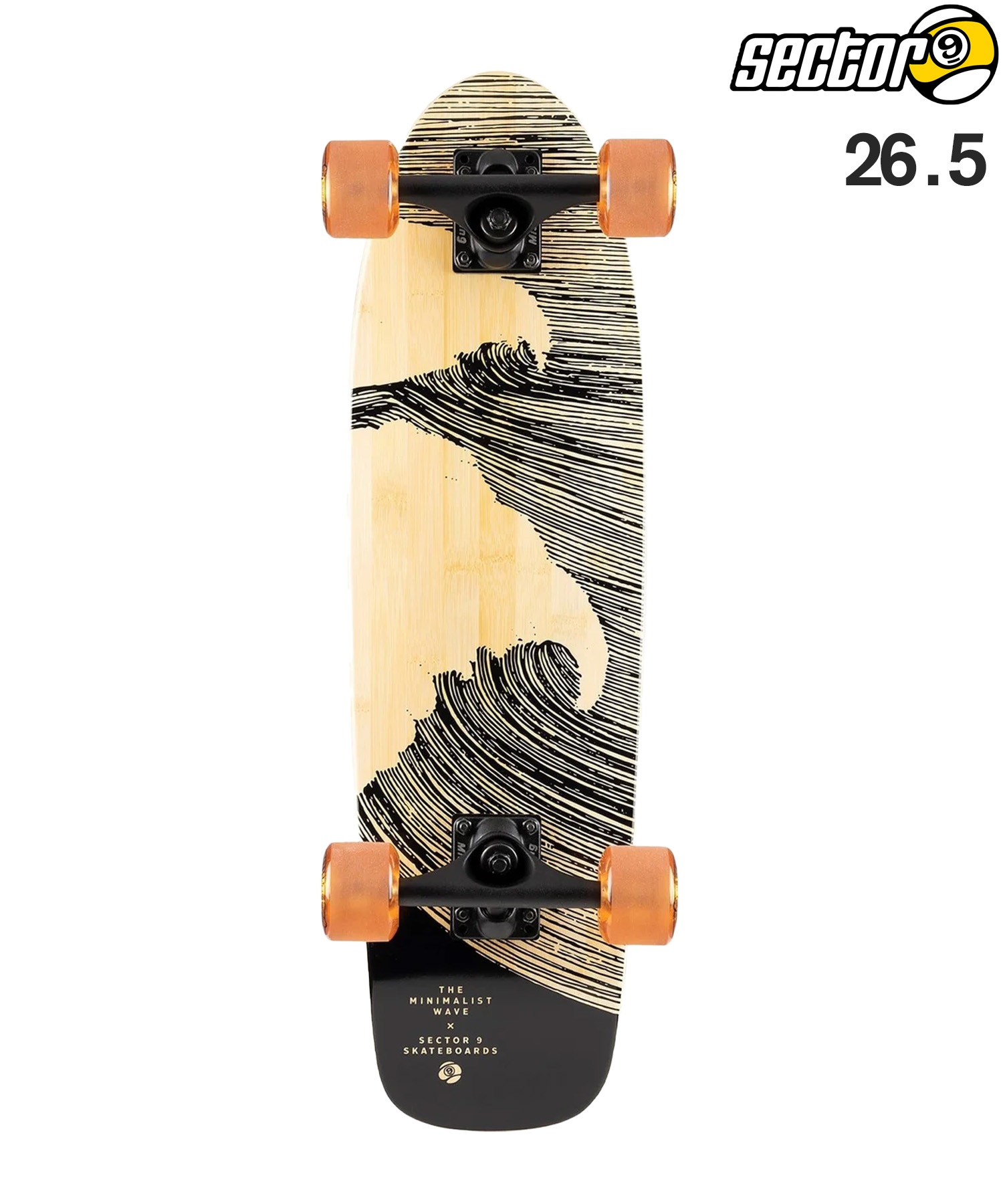 SECTOR9 セクターナイン ロング スケートボード コンプリート 26.5inch