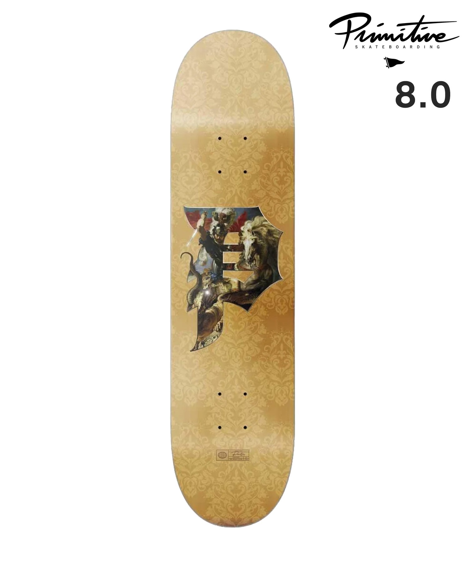 PRIMITIVE プリミティブ スケートボード デッキ 8inch RODRIGUEZ