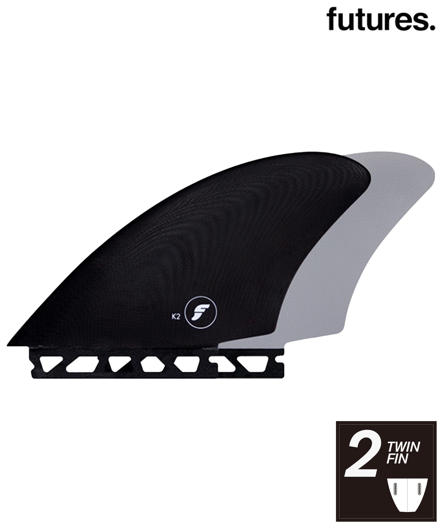 FUTURES フューチャーズ K2 KEEL キールフィン ツイン サーフィン