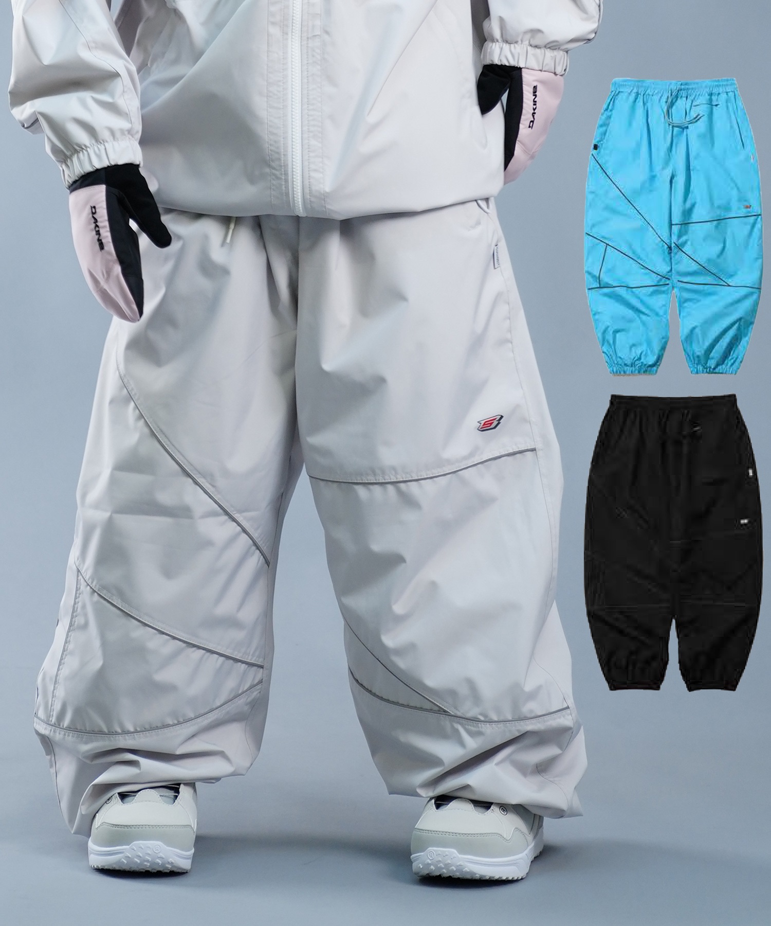 BSRABBIT ビーエスラビット SPIDERWEB SUPER WIDE JOGGER PANTS