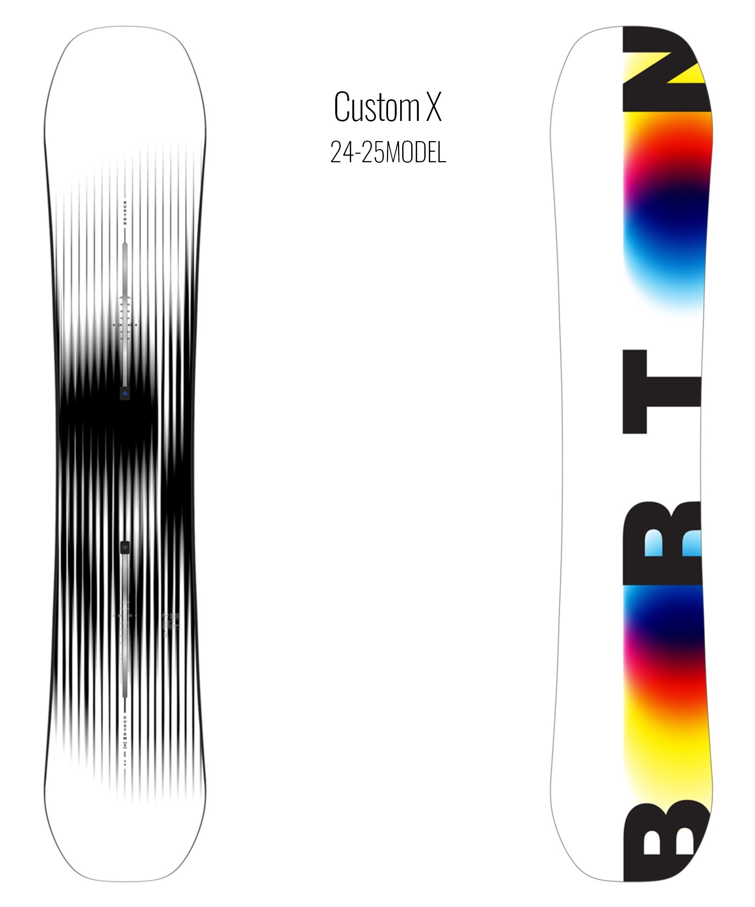 BURTON バートン カスタム エックス スノーボード 板 メンズ 25-26 MM
