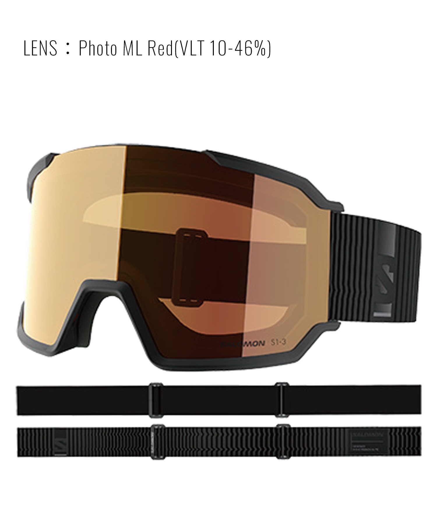 SALOMON サロモン S VIEW 3 PHOTO 平面レンズ スノーボード ゴーグル