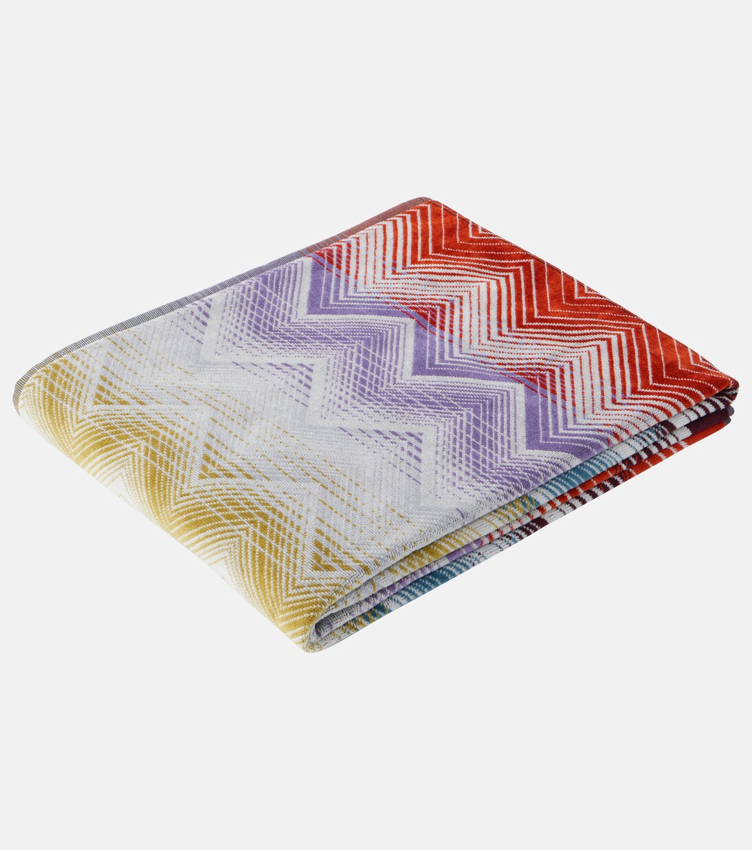 Marea Zig Zag cotton beach towel in multicoloured - Missoni