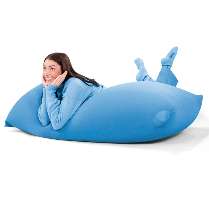 ラウンジャービーズクッション:ブルー/むちゃのびストレッチ– Lounge