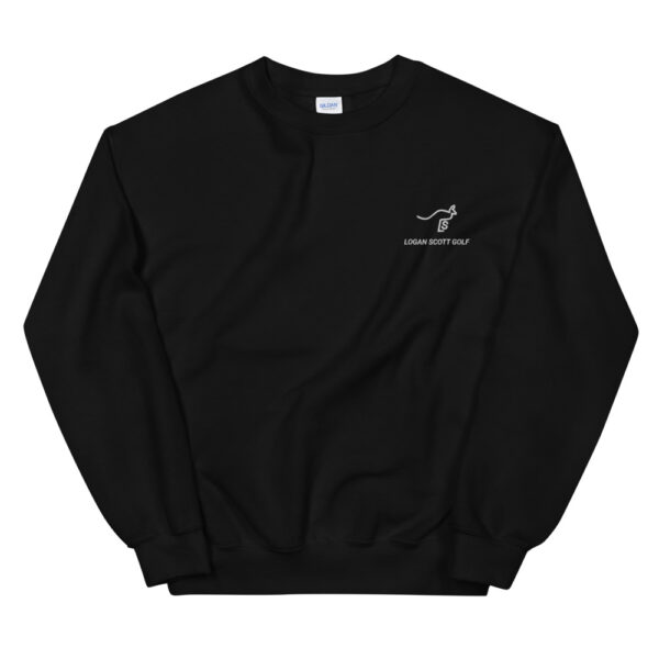 Center Logo Embroidered Sweatshirt - Black - Logan Scott Golf