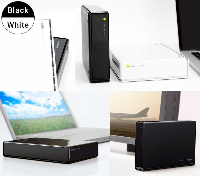 グッドデザイン賞受賞モデル HDD 外付け 4TB USB3.1(Gen1) / USB3.0