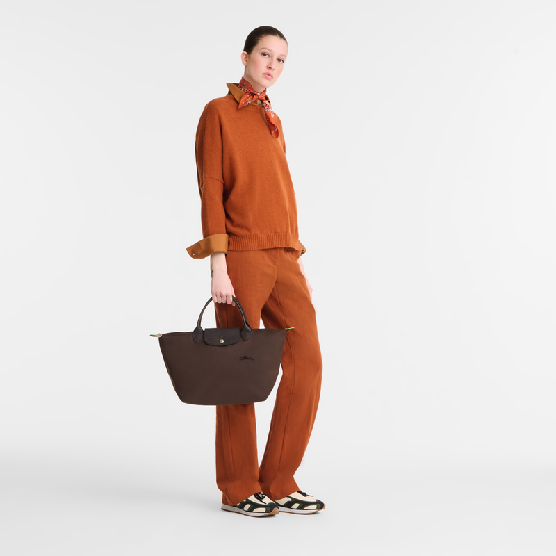 ル プリアージュ® グリーン M トップハンドルバッグ モカ - リサイクル